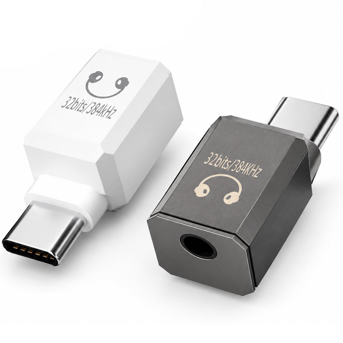 USB C to 3.5mm Audio Adapter DAC HiFi Headphone Jack Dongle KT02H20 32bit 384kHz Type C Aux Earphone Mic Converter for Laptop Tablet Phone