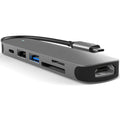 USB C Hub 6 in 1 Multiport Adapter with 4K HDMI USB A 3.0 USB A 2.0 SD microSD Card Reader 60W PD Charging for MacBook Pro Air iPad