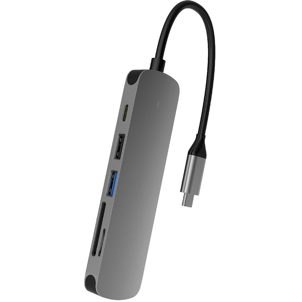 USB C Hub 6 in 1 Multiport Adapter with 4K HDMI USB A 3.0 USB A 2.0 SD microSD Card Reader 60W PD Charging for MacBook Pro Air iPad