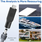 USB C PD to DC 5.5 x 2.1mm Female Power Adapter 20V 65W Type C Male to DC5521 Converter for Mini Satellite Antenna