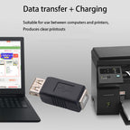 USB 2.0 Type A Female to Type B Female Adapter 480Mbps 2A Data Charging Coupler for Printer Scanner Fax Computer Laptop Hard Drive Camera
