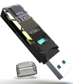 USB 3.0 SD Card Reader 5Gbps SuperSpeed 2 in 1 Dual Slot Flash Memory Adapter Micro SD TF SDXC SDHC UHS I for PC Laptop Camera Dash Cam