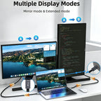 USB C Female to HDMI Compatible Male Adapter 4K 60Hz DP Alt Mode Thunderbolt 3 4 One Way Video Converter for iPhone 17 16 15 MacBook