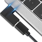 USB C Full Function Adapter 10Gbps 5V 3.3A Charging Data Audio Video Male Female Straight 90 Degree Converter for Phone Tablet Laptop