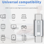 USB4 USB C Male to Male Adapter 40Gbps Data Transfer PD 100W Fast Charging 8K 60Hz Video Type C Coupler for Thunderbolt 4 3 MacBook Pro iPad eGPU SSD Enclosure