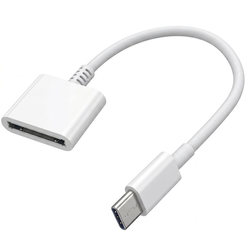USB C to 30 Pin Adapter Cable Type C Male to 30 Pin Female Charging Data Converter for iPhone 16 15 Pro Max Plus iPad Air Mini Galaxy Pixel No Audio