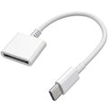 USB C to 30 Pin Adapter Cable Type C Male to 30 Pin Female Charging Data Converter for iPhone 16 15 Pro Max Plus iPad Air Mini Galaxy Pixel No Audio