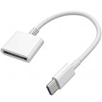 USB C to 30 Pin Adapter Cable Type C Male to 30 Pin Female Charging Data Converter for iPhone 16 15 Pro Max Plus iPad Air Mini Galaxy Pixel No Audio