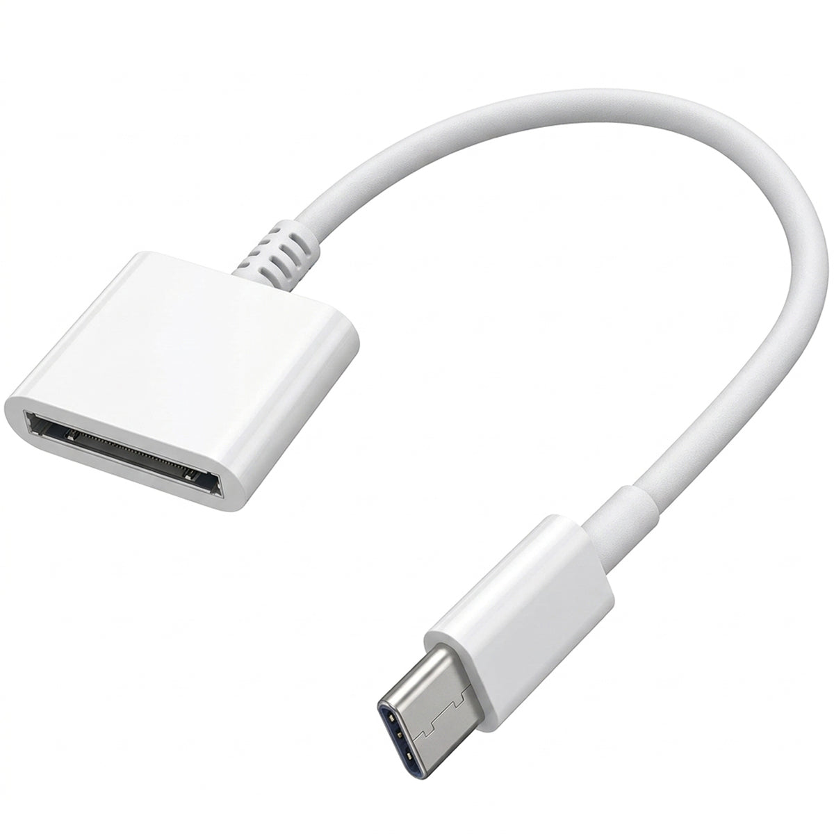 USB C to 30 Pin Adapter Cable Type C Male to 30 Pin Female Charging Data Converter for iPhone 16 15 Pro Max Plus iPad Air Mini Galaxy Pixel No Audio