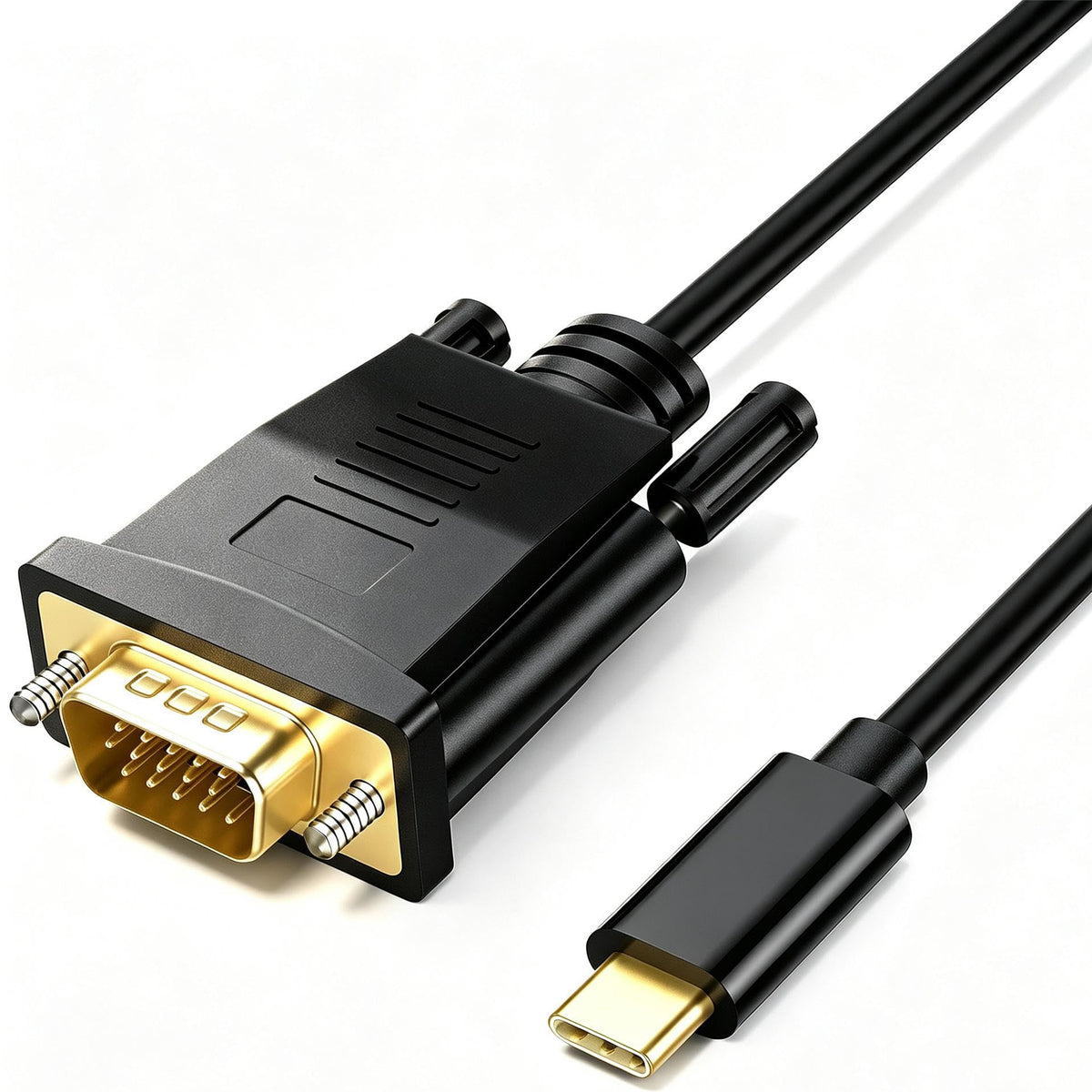 USB C to VGA Cable 1080P 60Hz Type C Male to VGA Male Video Cord for Monitor Projector MacBook Pro Dell XPS iPhone 15