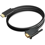 USB C to VGA Cable 1080P 60Hz Type C Male to VGA Male Video Cord for Monitor Projector MacBook Pro Dell XPS iPhone 15