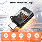 USB C Male to USB A Female Adapter USB 3.0 5Gbps OTG 5V 2A Charging Data Converter with Lanyard for Phone Tablet Laptop Mouse Keyboard Flash Drive