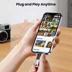 USB C Male to USB A Female Adapter USB 3.0 5Gbps OTG 5V 2A Charging Data Converter with Lanyard for Phone Tablet Laptop Mouse Keyboard Flash Drive