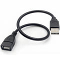 Flexible USB Gooseneck Extension Cable 1FT 30CM USB Type A Male to Female Bendable Metal Tube Stand Cord for Desk LED Lamp Fan Webcam Flash Drive PC