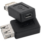 USB 2.0 Type A Female to Micro USB Female Adapter Converter 480Mbps
