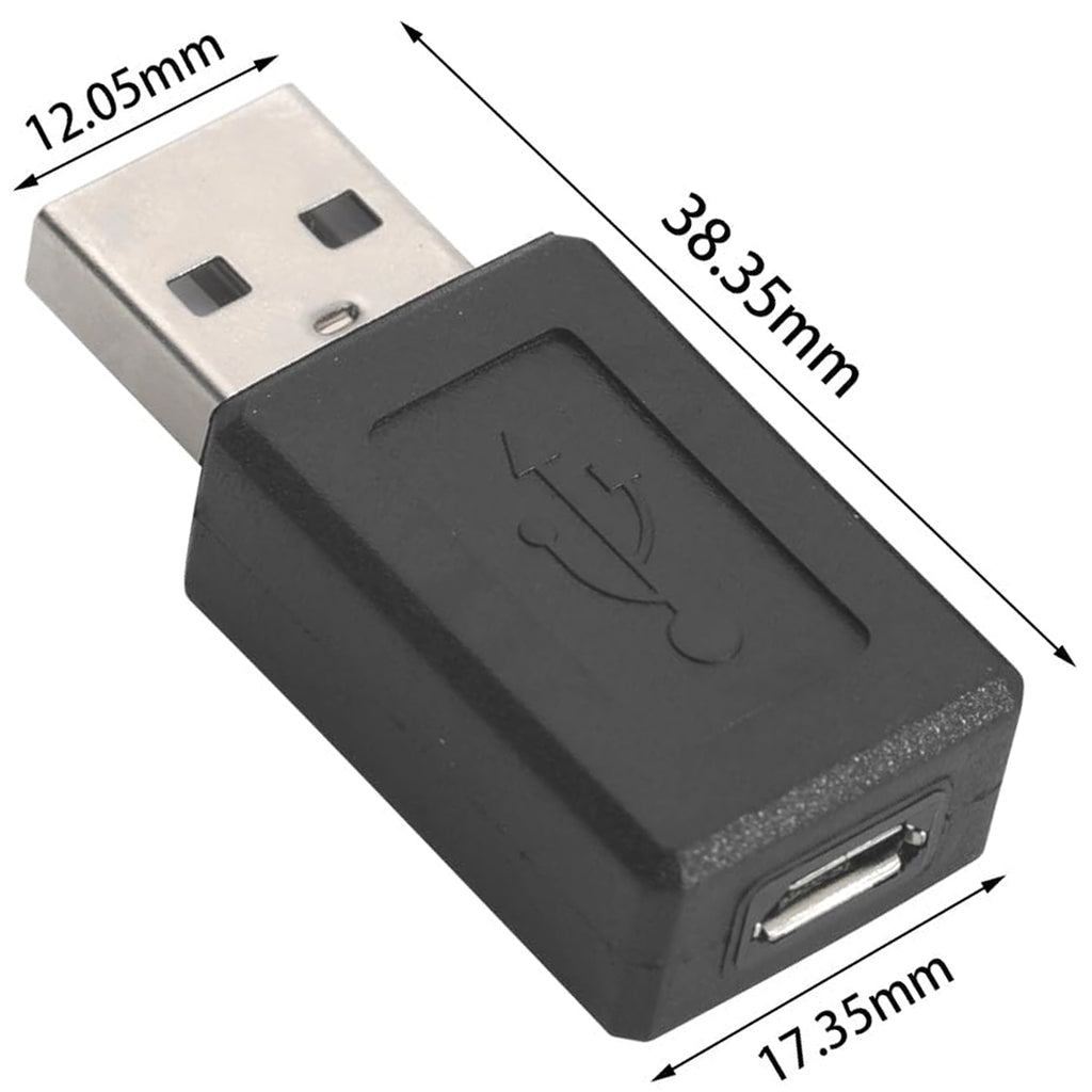USB 2.0 Type A Male to Micro USB Female Adapter Converter 480Mbps