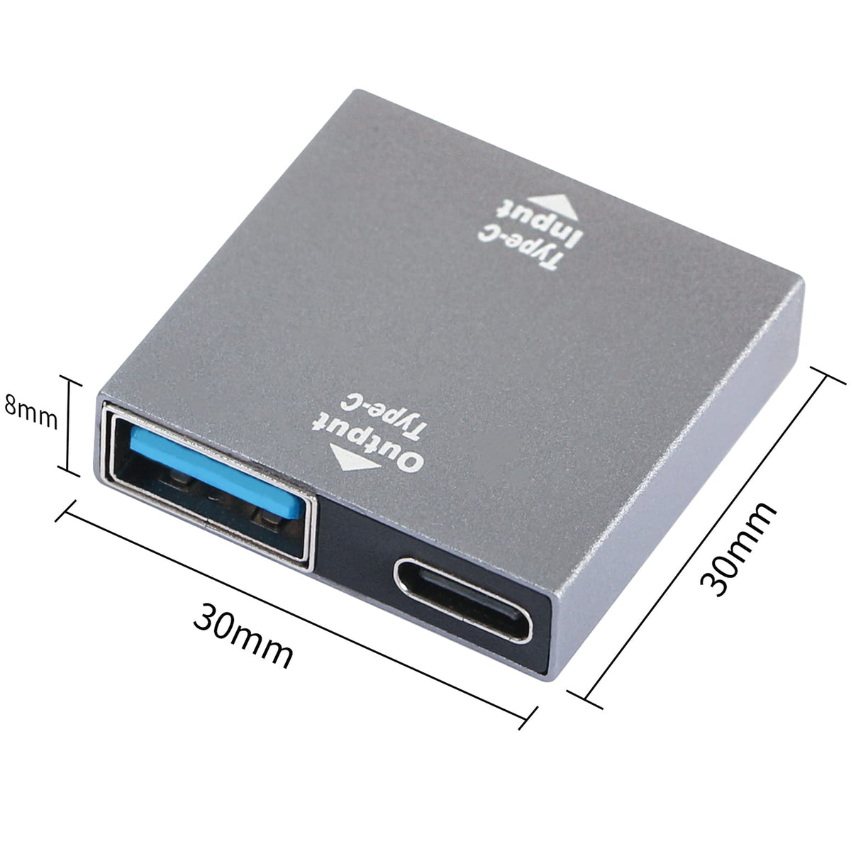 USB C Female to USB C Female and USB A Female Splitter Adapter Dual Charging One Data Port PD Charging for Phones Tablets