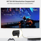 90 & 270 Degree Upward Angle Adapter Compatible with HDMI, Male to Female L Shape Flat Extender for Wall TV, Roku, PS5, Fire Stick, Chromecast, Switch, Laptop, Xbox, PC