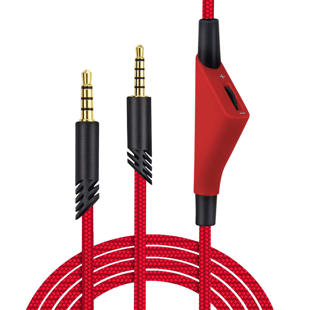 2M Replacement Audio Cable with Volume Control Compatible with Astro A10 A40 TR Gaming Headset PS4 Xbox One PC Aux Cord 6.5ft Black