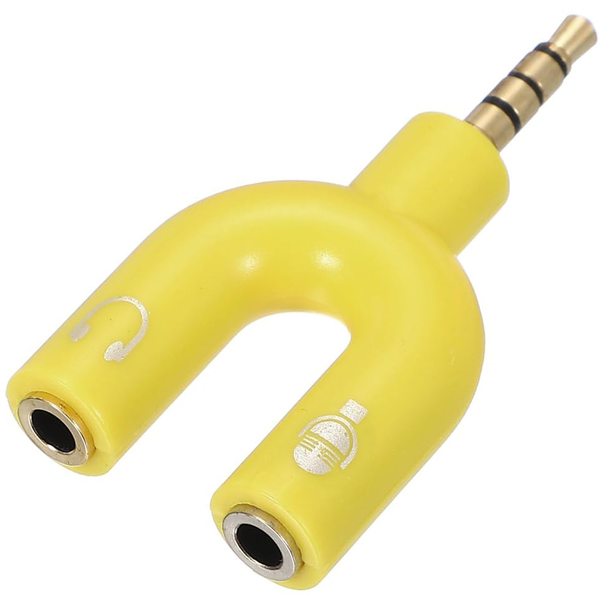 3.5mm Headphone Mic Splitter 4 Pole TRRS Male to Dual TRS Female Headset Microphone Audio Y Adapter for PC Laptop Phone