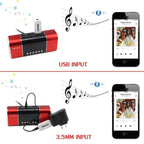 USB Bluetooth Audio Receiver Adapter Wireless 3.5mm AUX Dongle Music Receiver with 3.5mm Cable for Car Stereo Home Speaker Sound System iPhone iPad