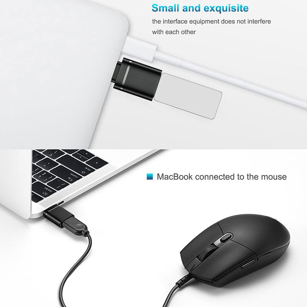 USB C to USB 3.0 Adapter Type C Male to USB A Female OTG Converter 5Gbps Aluminum Mini Plug for MacBook iPad Tablet Phone Flash Drive