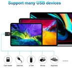 USB C to USB 3.0 Adapter Type C Male to USB A Female OTG Converter 5Gbps Aluminum Mini Plug for MacBook iPad Tablet Phone Flash Drive
