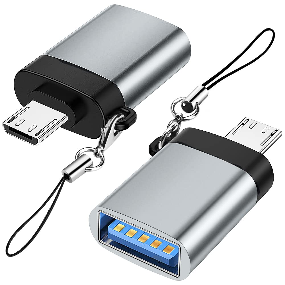 Micro USB Male to USB 3.0 Female OTG Adapter Converter with Lanyard for Flash Drive Keyboard Mouse Tablet