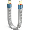 USB4 Thunderbolt 4 USB C Cable 240W PD 40Gbps 8K 60Hz 5.3 Inch Short Cord E Marker for MacBook Pro iPhone 16 15 Galaxy S24 Steam Deck