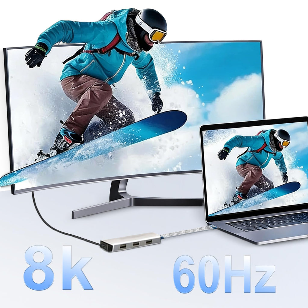 USB4 Thunderbolt 4 USB C Cable 240W PD 40Gbps 8K 60Hz 5.3 Inch Short Cord E Marker for MacBook Pro iPhone 16 15 Galaxy S24 Steam Deck