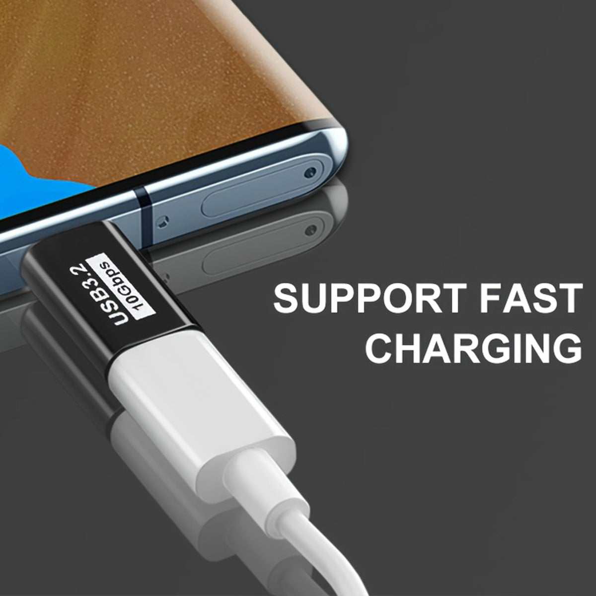 USB C Male to Female Adapter 10Gbps USB 3.2 Extender Type C Port Saver 5A 30V Fast Charging 4K Video for Laptop PC Phone Tablet TV Gamepad SSD Hub