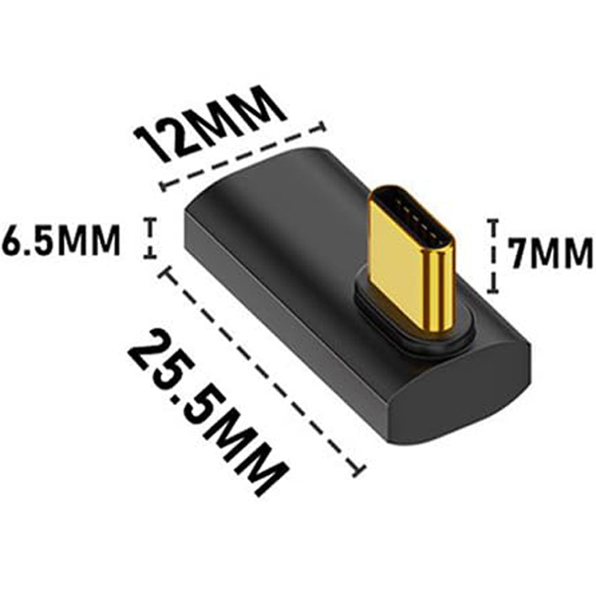 USB4 USB C Right Angle Adapter 240W PD 40Gbps 8K 60Hz 90 Degree Vertical Side Bend 180 U Shape Type C Extender for Thunderbolt 4 Steam Deck ROG Ally MacBook Pro