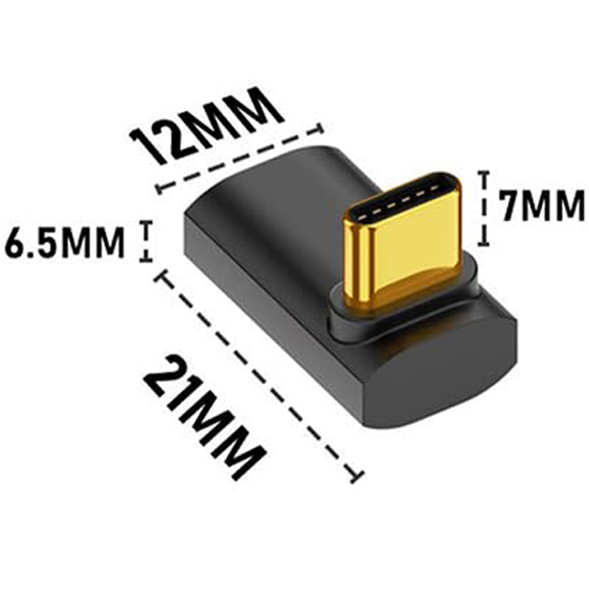 USB4 USB C Right Angle Adapter 240W PD 40Gbps 8K 60Hz 90 Degree Vertical Side Bend 180 U Shape Type C Extender for Thunderbolt 4 Steam Deck ROG Ally MacBook Pro