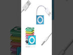 3.5mm to USB Charger & Sync Cable for iPod Shuffle – Compatible with 3rd, 4th, 5th, 6th & 7th Generation, Replacement Data Cord