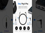 Replacement Audio Cable for Beats Studio Solo Pro Headphones – 1.4m TPU Cord, Inline Mic & Remote, 3.5mm