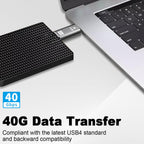 USB4 USB C Male to Male Adapter 40Gbps Data Transfer PD 100W Fast Charging 8K 60Hz Video Type C Coupler for Thunderbolt 4 3 MacBook Pro iPad eGPU SSD Enclosure