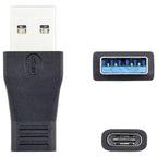 USB C Female to USB 3.0 A Male Adapter 10Gbps Straight Type C to USB Converter Fast Charge Data Sync for PC Laptop Tablet Phone Hard Drive
