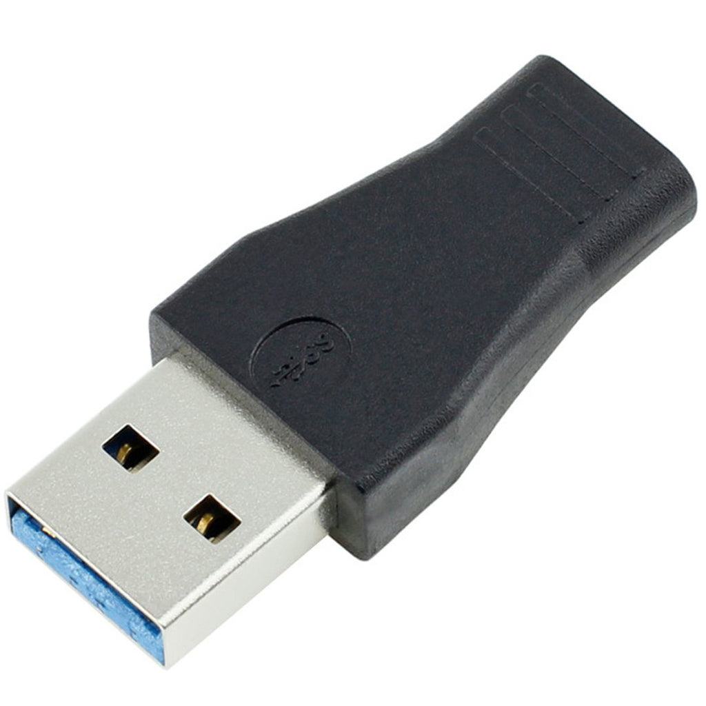 USB C Female to USB 3.0 A Male Adapter 10Gbps Straight Type C to USB Converter Fast Charge Data Sync for PC Laptop Tablet Phone Hard Drive