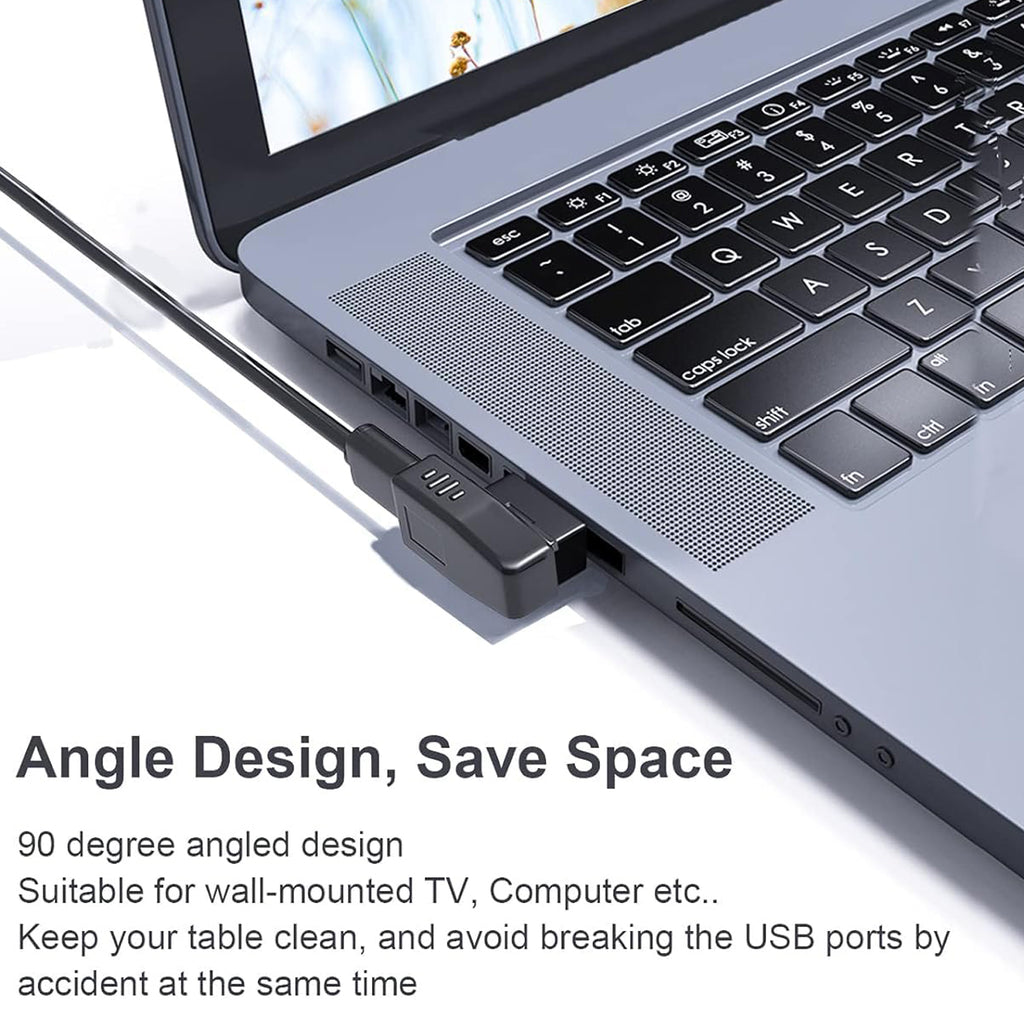 USB 3.0 Adapter Female Coupler 90 Degree Up Down Left Right Angle and Straight 5Gbps SuperSpeed USB A for PC Laptop Hard Drive Flash Drive