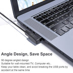 USB 3.0 Adapter Female Coupler 90 Degree Up Down Left Right Angle and Straight 5Gbps SuperSpeed USB A for PC Laptop Hard Drive Flash Drive