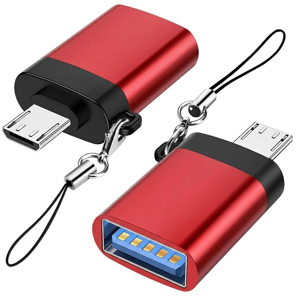 Micro USB Male to USB 3.0 Female OTG Adapter Converter with Lanyard for Flash Drive Keyboard Mouse Tablet