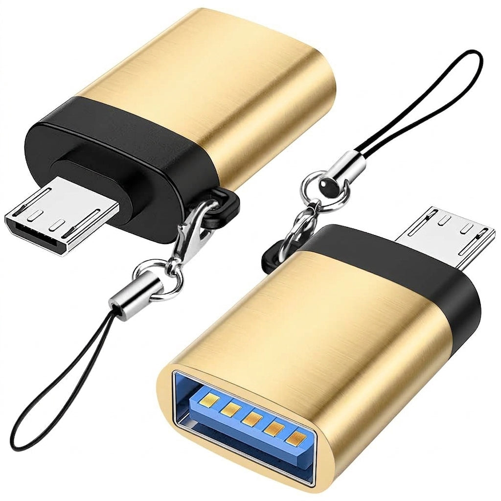 Micro USB Male to USB 3.0 Female OTG Adapter Converter with Lanyard for Flash Drive Keyboard Mouse Tablet